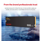 SanDisk Extreme M.2 2280 NVMe PCIe Gen 4.0 SSD Read speed Up to 5150MB/s 2TB 1TB 500GB Internal Solid State Drive For laptops PC