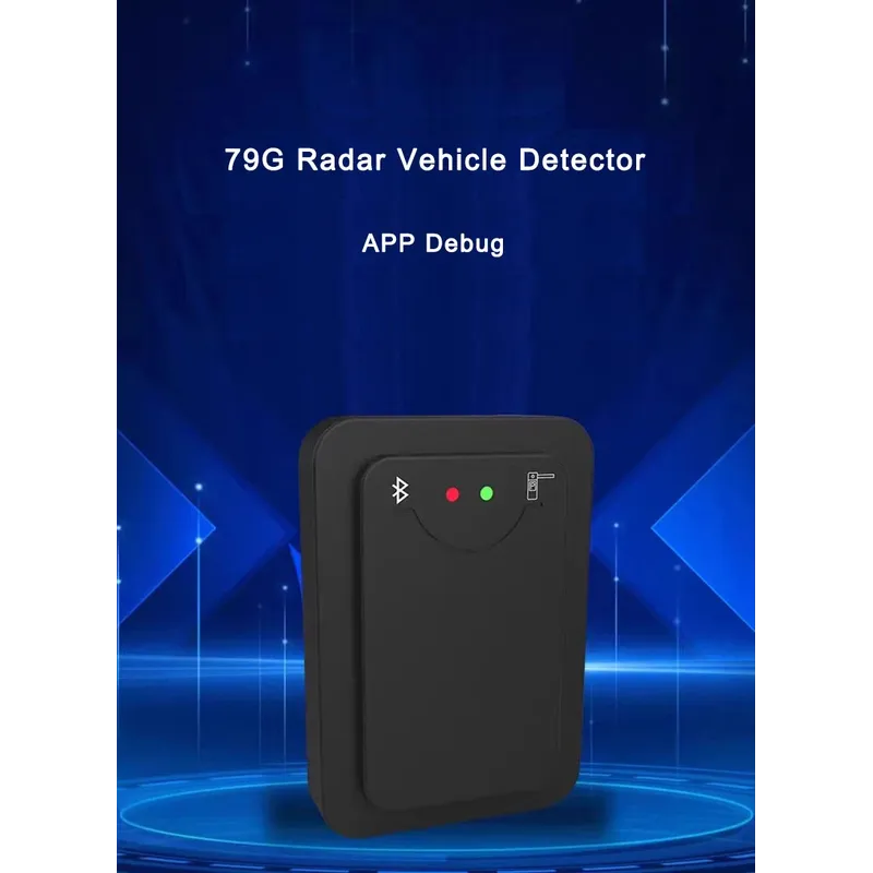 79GHz Radar Vehicle Detector Phone APP Debug Replace Loop Detector For Car Parking System Gate Straight Bar Barrier