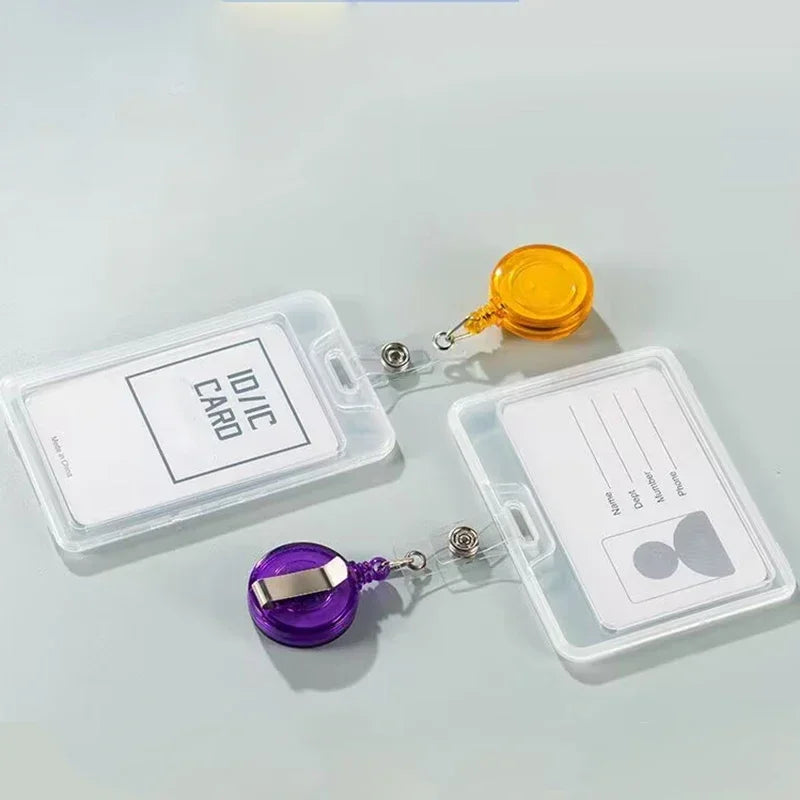 1pcs Waterproof Transparent Card Cover Plastic Bus Card Holder Case Business Credit Cards Bank ID Card Sleeve Protect