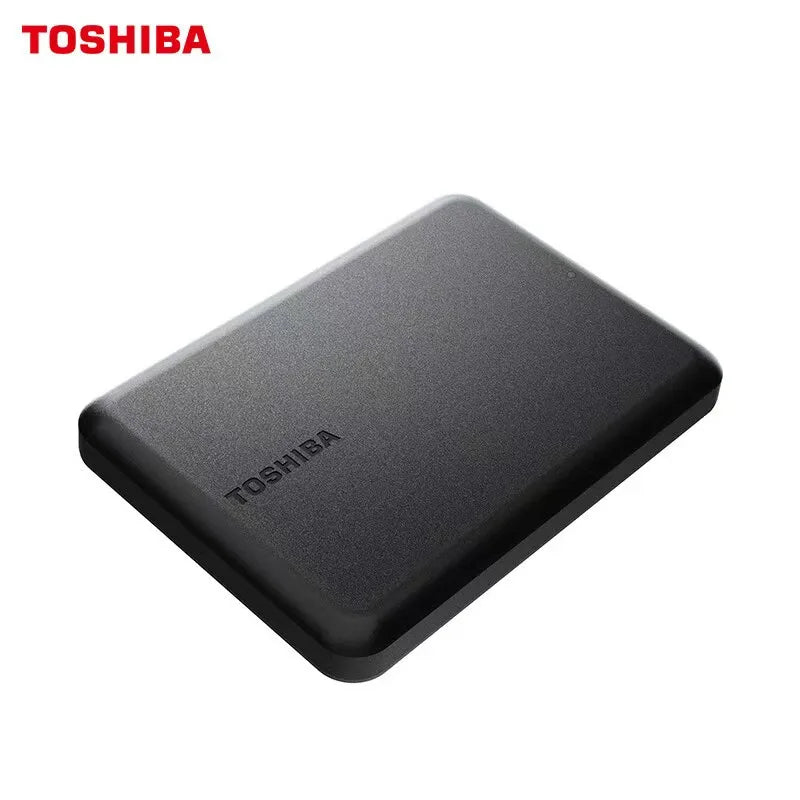 Toshiba A5 Series Small Black Portable Hard Drive, High-Speed USB 3.2 Gen1, 500GB/1TB/2TB Compatible With Mac