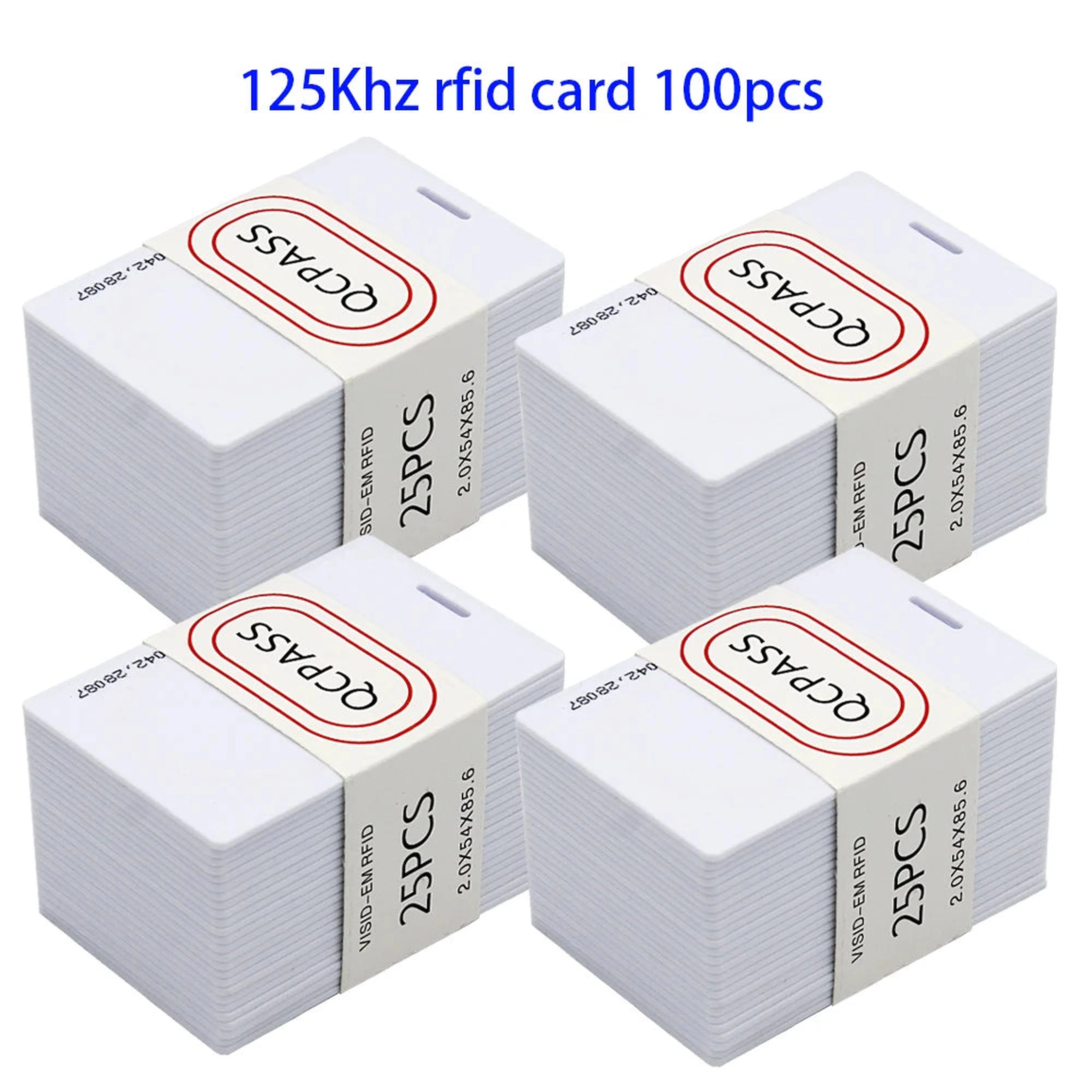 125Khz rfid white card 5pcs/10pcs/100pcs ID White Thick 125KHz TK4100 Keyfobs RFID Waterproof Key Tag Keychain Card
