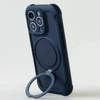 for Magsafe 360° Rotation Metal Stand Phone Case for iPhone 17 12 13 16 Pro Max 17 Pro 14 15 Plus Airbag Shockproof  Matte Cover