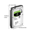 Seagt 2TB Hard Drive Disk HDD Desktop Internal HD 2000GB Harddisk 7200RPM 256M Cache 3.5" 6Gb/s SATA III for PC Computer