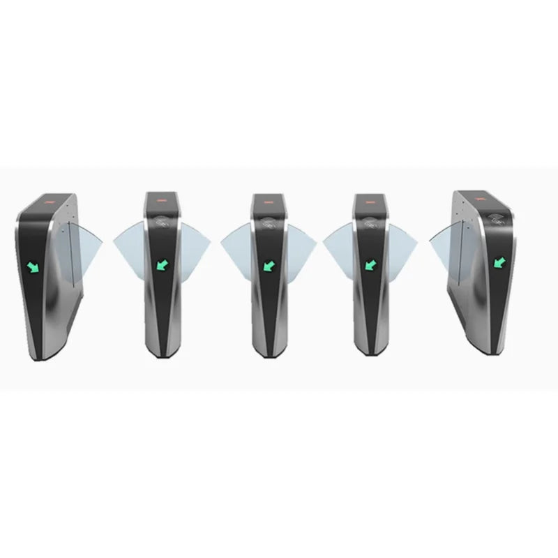 custom.OEM/ODM Access Control System Biometric Face Recognition Flap Barrier Turnstile Gate Access Control with RFID Card Reader