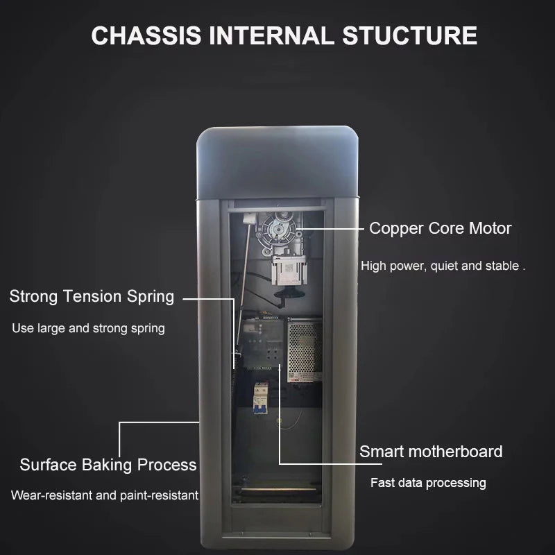 Car Lot Safety Equipment System Remote Control Electric Automatic Lift Pole Arm Boom Parking Barrier Gate