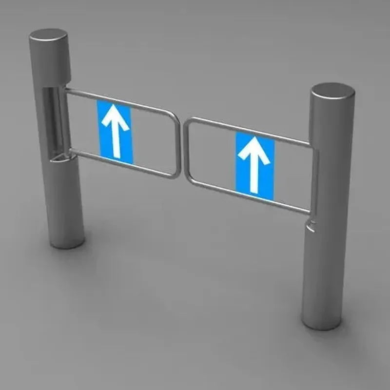 Supermarket Automatic Security Induction Swing Barrier Gate Mechanical One-way Entrance Door With Sensor