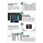 Supermarket & Bus Station Access Control Security Tripod Turnstile Gate with Face Recognition Technology