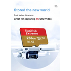 SanDisk Extreme microSDHC microSDXC UHS-I Cards 4K UHD and Full HD video UHS Speed Class 3 (U3) and Video Speed Class 30 (V30)