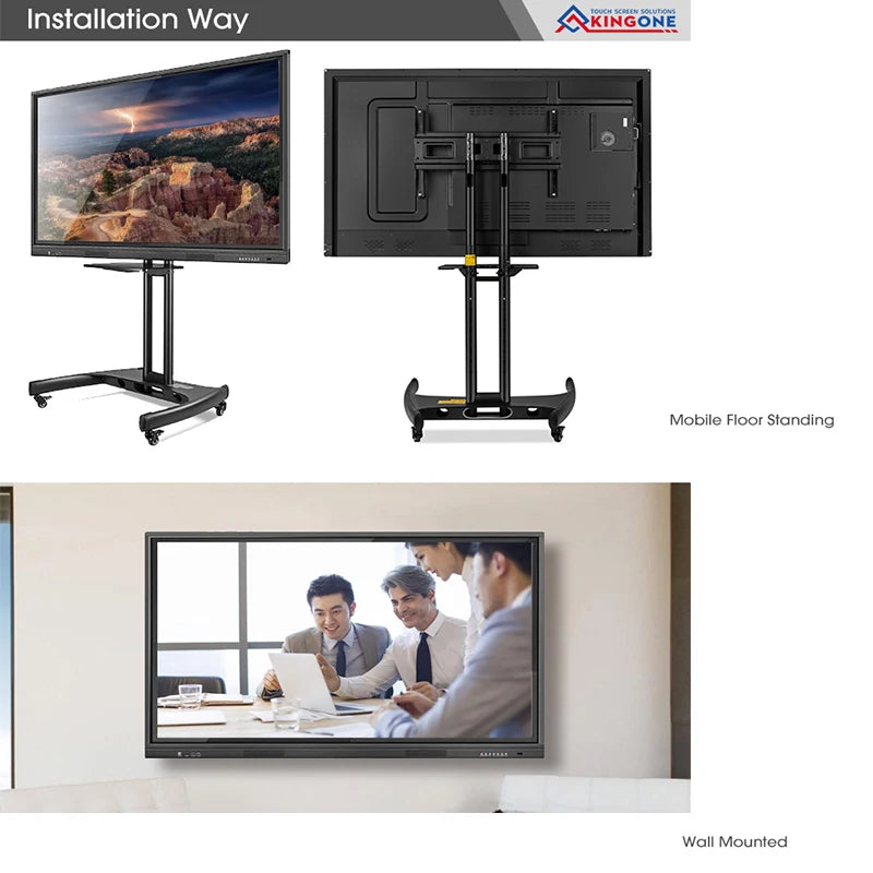 Factory price 86 inches tempered glass large size classroom school digital touch screen interactive digital whiteboard