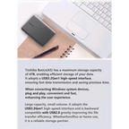 Toshiba A5 Series Small Black Portable Hard Drive, High-Speed USB 3.2 Gen1, 500GB/1TB/2TB Compatible With Mac