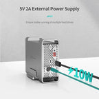 Yottamaster SATA RAID Hard Drive Enclosure 2.5" 3.5" SATA HDD SSD Enclosure with 32TB Max & RAID 0/1/SPAN RAID Hard Disk Storage