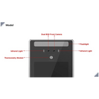 Shenzhen High Quality Turnstile Manufacturer Automatic Security Gate with Thermal Face Recognition Terminal Tripod Turnstile