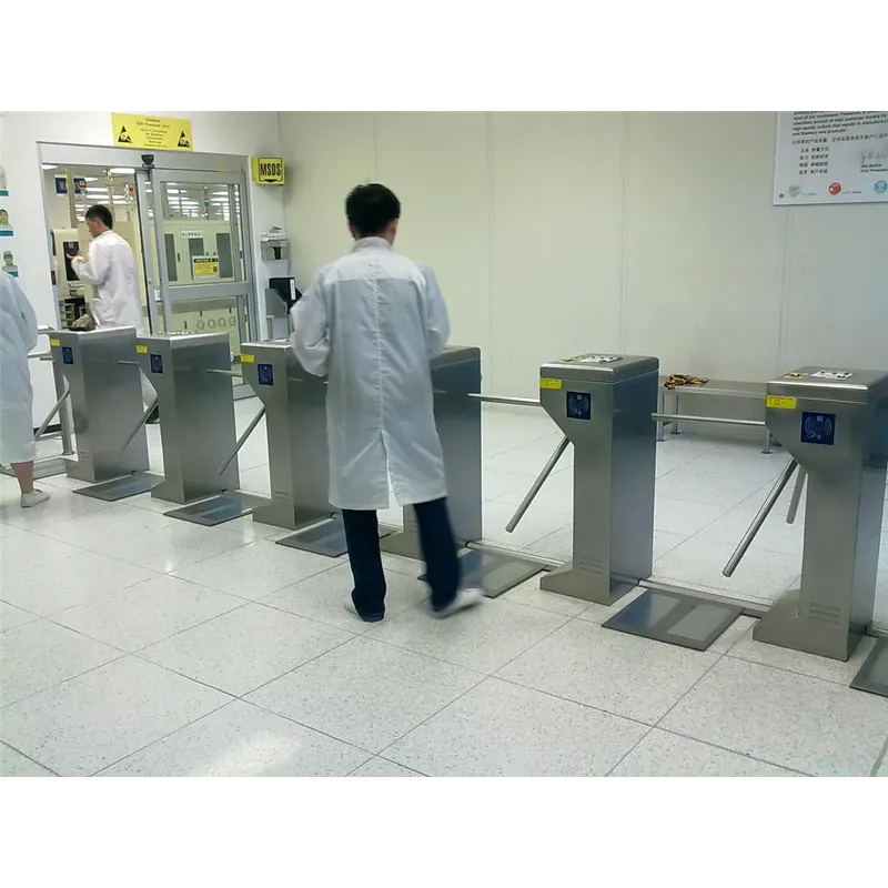 Vertical Barrier Gate Access Control Scanning QR Code Tripod Turnstile Gate with Face Recognition