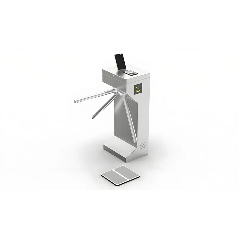 Vertical Barrier Gate Access Control Scanning QR Code Tripod Turnstile Gate with Face Recognition
