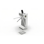 Vertical Barrier Gate Access Control Scanning QR Code Tripod Turnstile Gate with Face Recognition