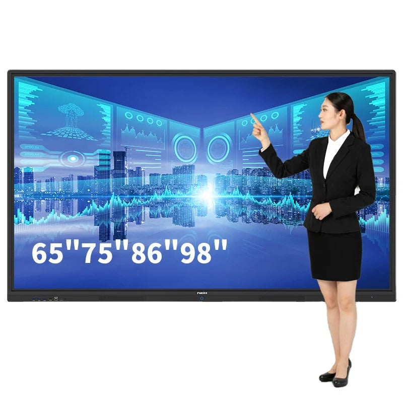 55 65 75 85 86 98 110 inch panel smart board touch screen digital white 8k smart interactive board classroom teaching