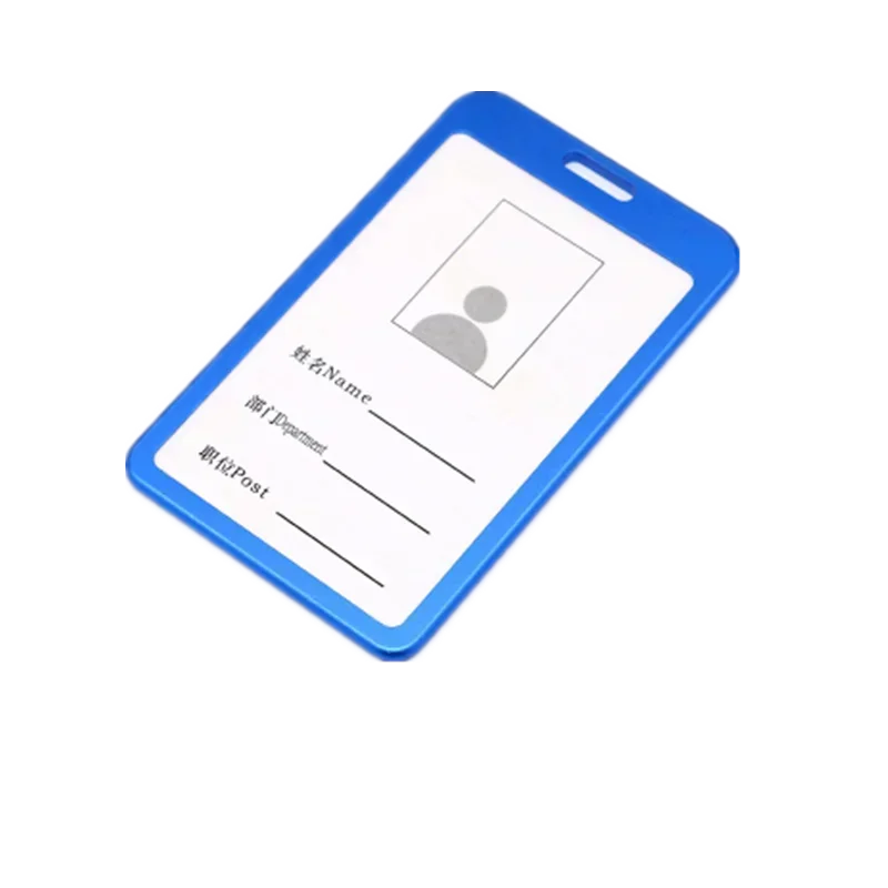 Aluminum Alloy Card Cover Case Women Men Work Name Bank ID Card Holders Business Badge Case Credit Card Badge Case Bag Pouch