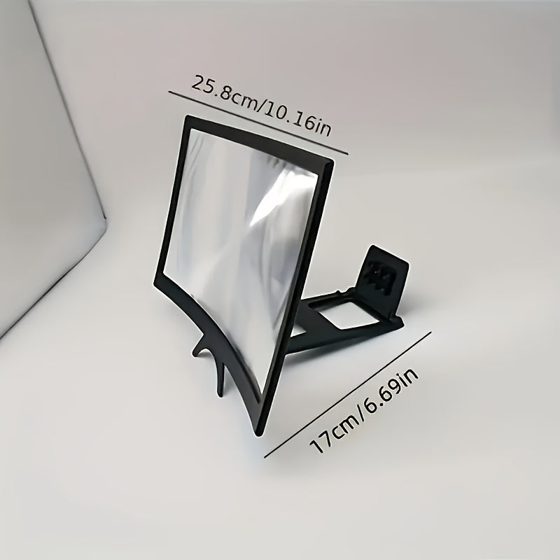 A Portable Display Magnifier for Smartphones, Featuring Blue Light Protection for Eye Care, with a High-Definition Curved Stand Suitable for All Smartphones | High-Quality Curved Screen