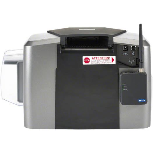 Hid Fargo DTC1250e Dual Sided ID Card Printer, Asure ID - Solo (Digital Delivery), DTC1250e, 300dpi, 100-240VAC, YMCKO Cartridge with Cleaning Roller, 100 Plain Cards Included, Grey