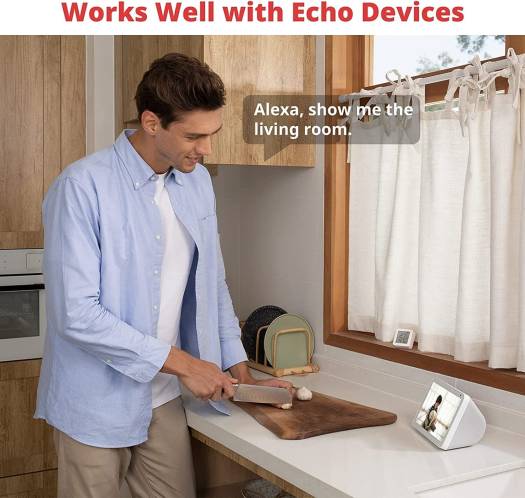 Switchbot Security Indoor Camera, With Motion Detection, Night Vision & 2 Way Audio, Works With Alexa, Battery Powered, Wifi Connectivity, For Home Security, White | W1301200