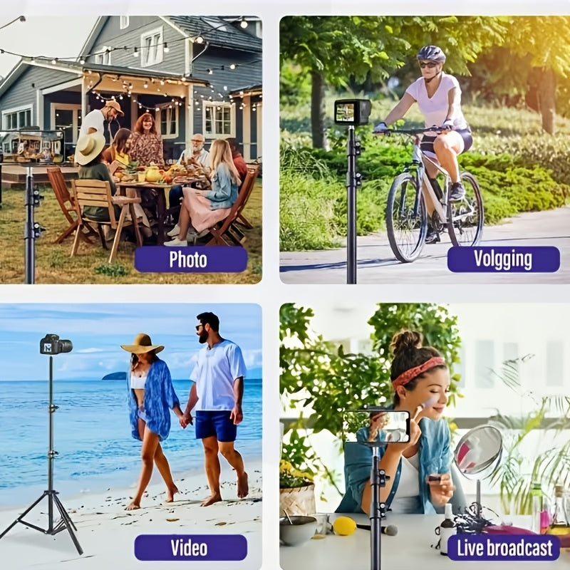 Adjustable Projector Mount Stand, Bare Frame Without Gimbal - 110cm (43.31 Inches) Adjustable Height, Carbon Steel Tripod, for Ground-mounted Cameras and Projectors