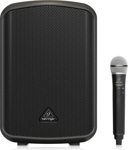 Behringer Europort MPA200BT Portable Bluetooth PA Speaker, 200W Class D Power, Built In Rechargeable Battery, 20 Hour Playtime, 4 Channel Mixer & Wireless ULM Mic Included | MPA200BT