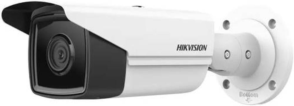 Hikvision 8 MP AcuSense Fixed Bullet Network Camera, 2.8mm Fixed Lens, Up to 60m IR Light Range, H.265+ Compression, 120 dB WDR, Support MicroSD, IP67, White | DS-2CD2T83G2-2I