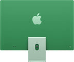 Apple iMac (2024) AIO Desktop Computer, 24" 4.5K Retina Standard Display, Apple M4 Chip with 8-Core CPU, 8-Core GPU, 16-Core, 16GB RAM, 256GB SSD, English K/B, Green | MWUE3 B/A / HN/A LL/A