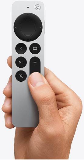 Apple TV Siri Remote 3rd Generation, Touch-Sensitive Circular Clickpad, Siri Button for Voice Control, USB-C Charging Port, Compatible with Apple TV 4K, Silver | MNC73AM/A