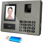 Biometric Face & Fingerprint Attendance Machine with Large TFT Screen, Dual-Camera System, Fast Identification Suitable for Office,, - Fingerprint Scanner, Face Recognition Device, Data Output & Large Storage Capacity