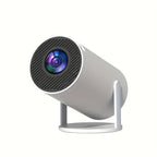 Portable Projector HY600 with Android 11 | 4K/1080P Full HD, Automatic Keystone Correction, 290 Lumens Brightness, Compatible with Laptops/PCs/Smartphones/USB, EU Plug