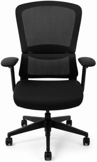 Neo Front 555B-BK Office Chair Low Back Mesh Office Chair, Adjustable Height, 360° Rotation & Soft Cushioned Seat, Ergonomic Mesh Executive Computer Chair for Home & Office, Black | 555B-BK