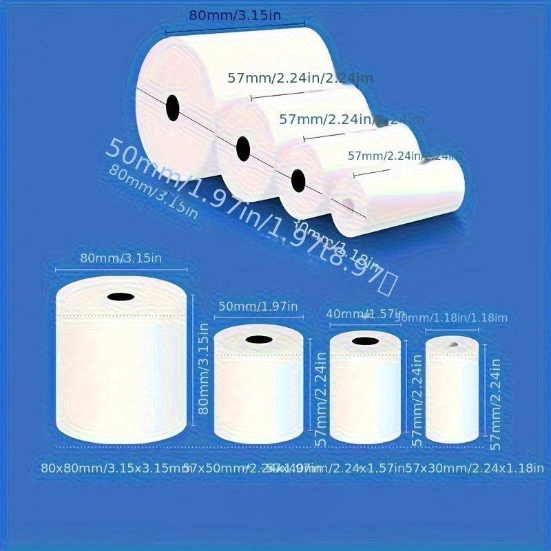 25/50 Rolls of High Quality Thermal Receipt Paper Rolls 57x30mm 80gsm | Ideal Choice for POS Printers | Durable and Long-lasting, Smooth Printing | Fast Printing without Jamming | Suitable for Multiple Scenarios