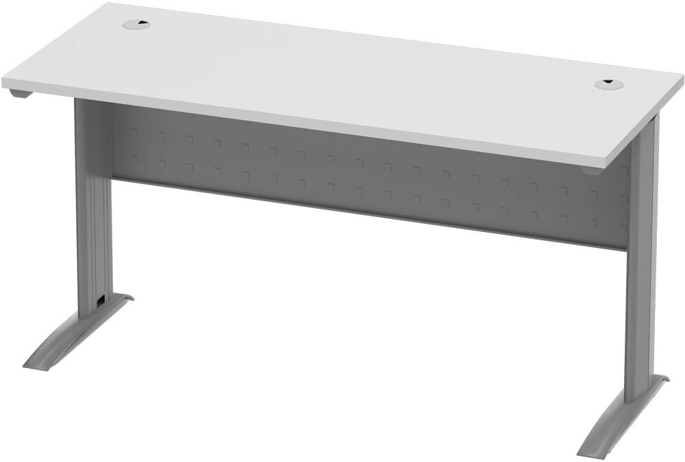 Mahmayi Stazion 1210 Office Desk, Modern Design Desks For Computer Workstation, 75 cm Hight, Lockable Privacy, Durable Quality, Cable Management Box, White | SZ-1210-WHT