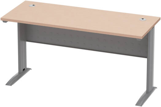 Mahmayi Stazion 1210 Office Desk, Modern Design Desks For Computer Workstation, 75 cm Hight, Lockable Privacy, Durable Quality, Cable Management Box, Oak | SZ-1210-OK