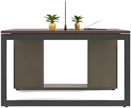 Neo Front DG-DW1001 Workstation 1 Meter, 2-Seater Face-to-Face Office Workstation with Partition & Flexible Drawer, Double Work Desk for Office, 1000x1000x750mm | DG-DW1001