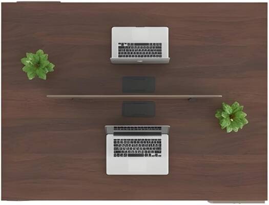 Neo Front DG-DW1001 Workstation 1 Meter, 2-Seater Face-to-Face Office Workstation with Partition & Flexible Drawer, Double Work Desk for Office, 1000x1000x750mm | DG-DW1001