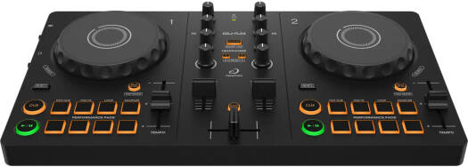 AlphaTheta DDJ FLX2 2 Deck USB DJ Controller Smart Fader, Bluetooth & Multi App Streaming, Black | DDJ-FLX2