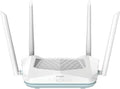 D-Link Eagle Pro AI AX1500 Smart Router, AI Based Mesh, Wi-Fi 6, Traffic Optimisers, Up to 1201Mbps (5GHz) / 300Mbps (2.4GHz) Speeds, WPA3 Wireless Security, MU MIMO, Pack of 100, White | R15-100-Pack