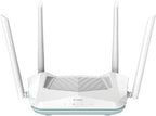 D-Link Eagle Pro AI AX1500 Smart Router, AI Based Mesh, Wi-Fi 6, Traffic Optimisers, Up to 1201Mbps (5GHz) / 300Mbps (2.4GHz) Speeds, WPA3 Wireless Security, MU MIMO, Pack of 100, White | R15-100-Pack