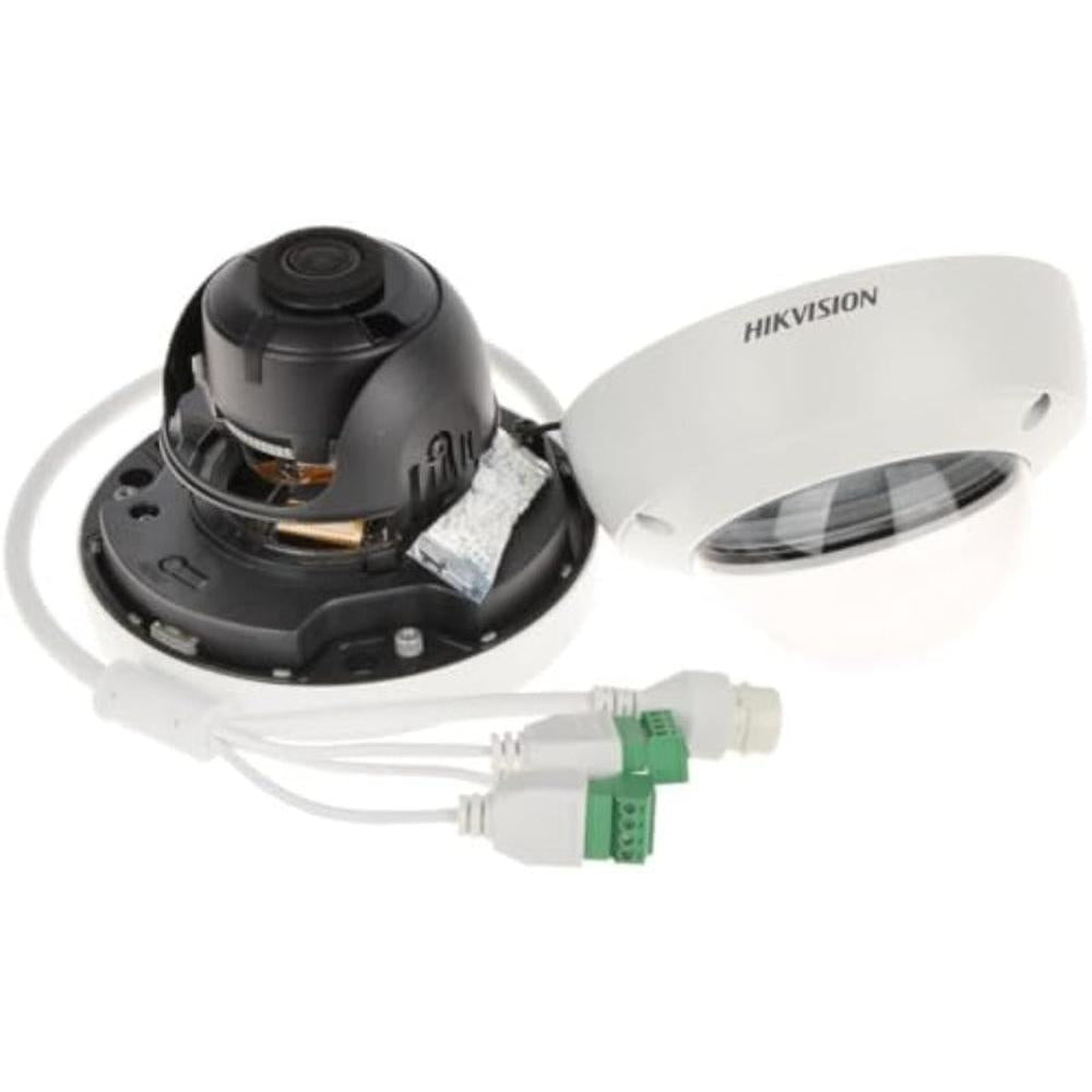 4 MP Vandal-Resistant Dome Network Camera with Built-in Microphone | Model DS-2CD2143G2-IU, 2.4GHz WiFi, No Storage Capacity