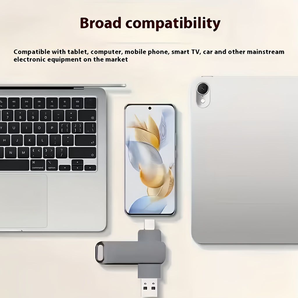 Ultra Fast Dual Interface USB Flash Drive - Type-C&Usb 2.0, Compatible with Mobile Phones And Computers, High-Speed Data Transfer, Lightweight And Portable, Suitable for Business, Office And Entertainment, with Capacities of