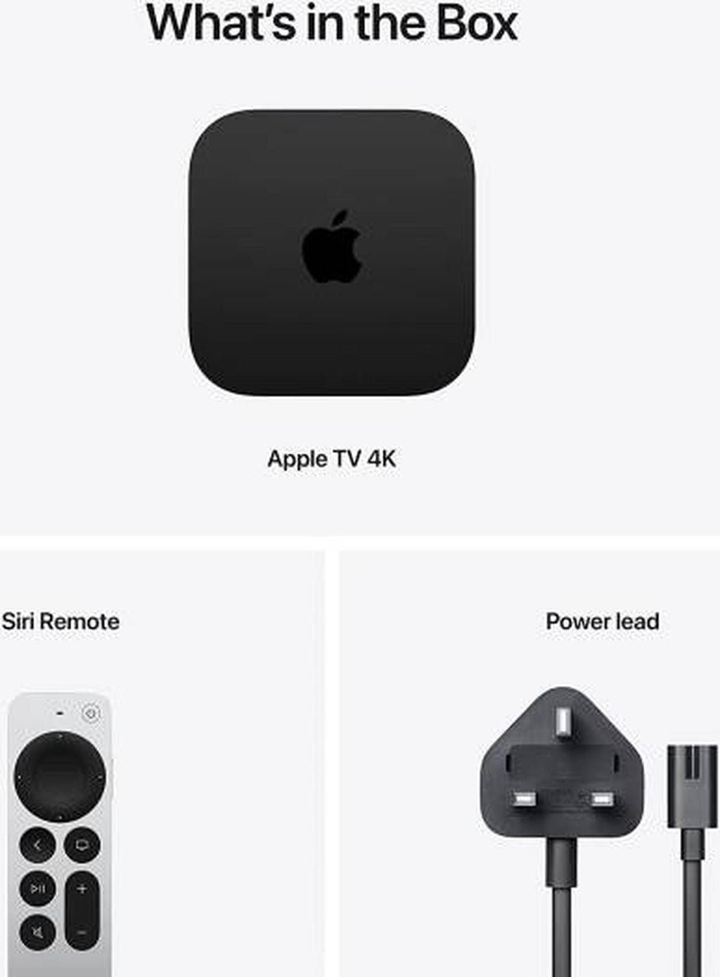 Apple TV 4K 2022, Stream TV/Movies over WiFi/ Ethernet, A15 Bionic, 128GB Storage, Up to 4K with Dolby Vision & HDR10+, Works with Thread Mesh Networks, Apple TV+, Netflix, Live TV, Black | MN893LL/A