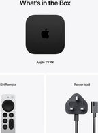 Apple TV 4K 2022, Stream TV/Movies over WiFi/ Ethernet, A15 Bionic, 128GB Storage, Up to 4K with Dolby Vision & HDR10+, Works with Thread Mesh Networks, Apple TV+, Netflix, Live TV, Black | MN893LL/A