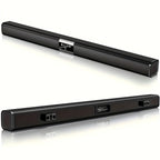 3D Home Theater Wireless Soundbar TV Speaker, Stereo, High Quality, USB/TF Card/Coaxial, Wireless/Wired, with USB Type-C Port, 18650 Rechargeable Lithium Battery (Charger Not Included), Compatible with TV, DVD Player, Music P