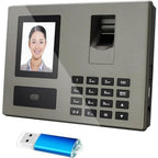 Biometric Face & Fingerprint Attendance Machine with Large TFT Screen, Dual-Camera System, Fast Identification Suitable for Office,, - Fingerprint Scanner, Face Recognition Device, Data Output & Large Storage Capacity