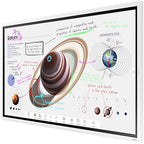 SAMSUNG Flip Pro WMB Interactive Display with Skill Tech Rotating Mobile Stand, 55" 4K UHD VA 60Hz Display, IR Touch Technology, Built-In Cable Management, White | LH55WMBWBGCXUE / SH 046RMS