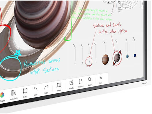 SAMSUNG Flip Pro WMB Interactive Display with Skill Tech Rotating Mobile Stand, 55" 4K UHD VA 60Hz Display, IR Touch Technology, Built-In Cable Management, White | LH55WMBWBGCXUE / SH 046RMS