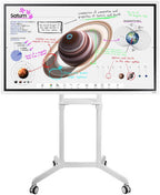 SAMSUNG Flip Pro WMB Interactive Display with Skill Tech Rotating Mobile Stand, 55" 4K UHD VA 60Hz Display, IR Touch Technology, Built-In Cable Management, White | LH55WMBWBGCXUE / SH 046RMS
