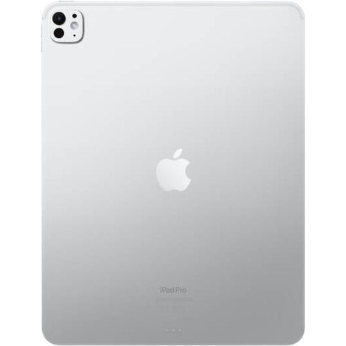 Apple iPad Pro,13" Ultra Retina XDR Display, M4 Chip, 9-Core CPU, 10-Core GPU, 16-Core Neural Engine, 8GB RAM, 256GB Storage, Wi-Fi + Cellular Connectivity, Silver | MVXT3